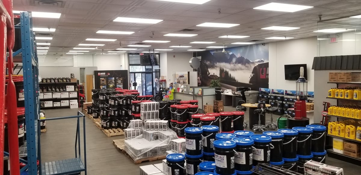 LED retrofit project — Boss Lube Calgary in Calgary, AB